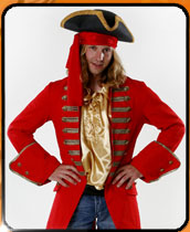 Ahoi Seemann! Wir bieten auch qualitätiv hochwertige Kostüme an wie z.B. dieses Piratenkostüm.